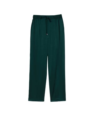 Ted Baker Natori Satin Slim Taper Groene Joggingbroek