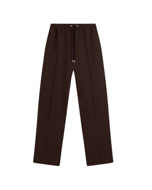 Ted Baker Nowelll Cupro Joggingbroek Met Split Aan De Zoom In Donkerbruin