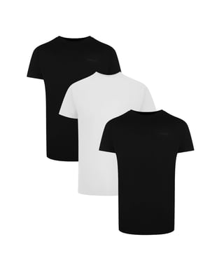 Palm Angels Tri-pack Tonal Classic Logo Zwart-wit T-shirts