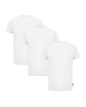 Palm Angels Tri-pack Vlag Logo Witte T-shirts