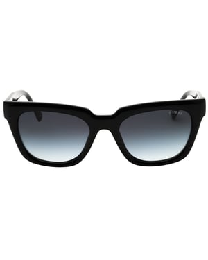 Guess Zonnebril Met Glanzend Zwart Kleurverloop En Rookkleurige Details
