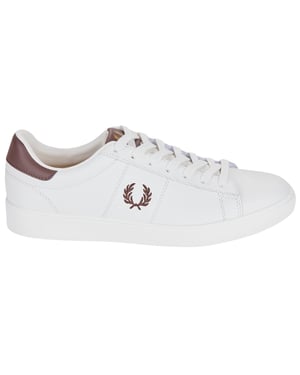 Fred Perry Spencer Leren Snow White Sneakers