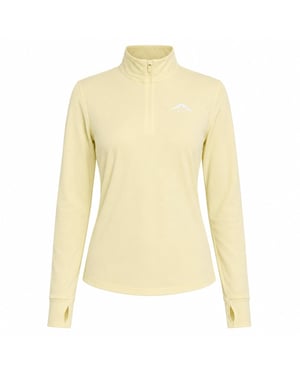 Nike Dri-fit Trail Longsleeve 1/2-zip Geel Top