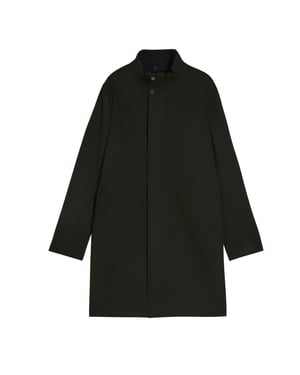 Ted Baker Erolson Nylon Jas Met Trechterhals, Donkergroen