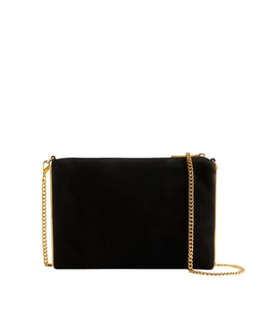 Ted Baker Jeiner Crossbodytas Van Suède In Zwart Met Staafdetail