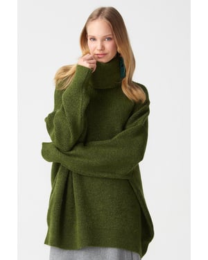 Oversized Geribbelde Coltrui