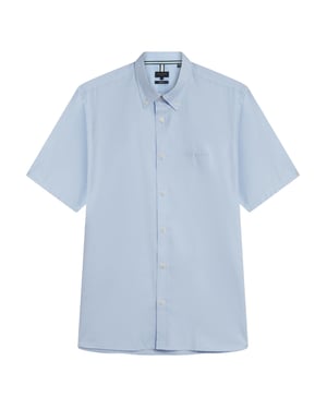 Ted Baker Alyth Regular Merkshirt In Blauw Oxford-stof