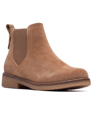 Hush Puppies Maddy Suède Dames Lichtbruine Laarzen