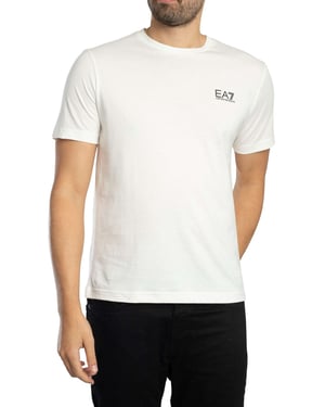 EA7 Chest Logo T-Shirt, Wit