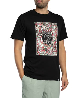 Pretty Green Resonance Box Logo T-Shirt, Zwart