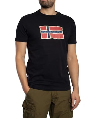 Napapijri Mahsa Graphic T-Shirt, Zwart