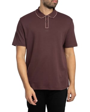 HUGO Dalumo Poloshirt, Bruin