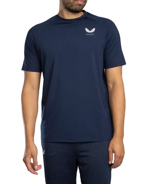 Castore Trainings-T-Shirt, Blauw