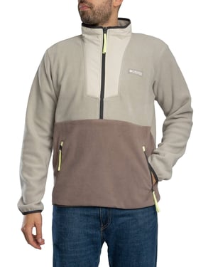 Columbia Sequoia Grove Fleecevest Met Halve Rits, Grijs