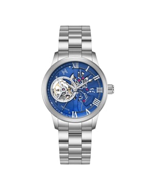 August Semi-Skeletten Automatisch Horloge