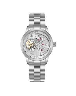 August Semi-Skeleton Automatisch Horloge