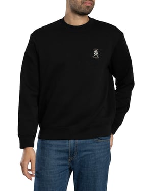 Armani Exchange Chest Logo Sweatshirt, Zwart
