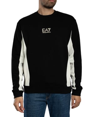 EA7 Logo Sweatshirt, Zwart