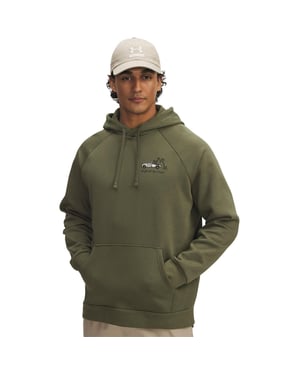 Under Armour Heren Rival Fleece Hoodie (Groen)