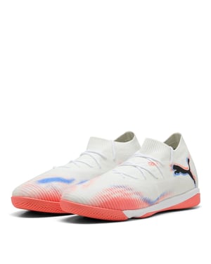 Puma Future 8 Match Flat zaalvoetbalschoenen voor heren (Poema Wit)