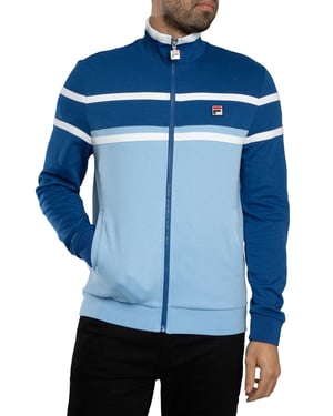 Fila Giovanni Trainingsjack Met Contrasterende Panelen, Blauw