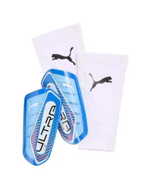 Puma Unisex voetbalscheenbeschermers voor volwassenen, Ultra Flex-model (Blauw/Wit)