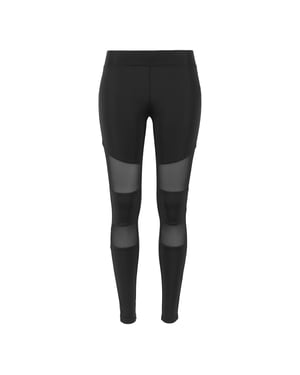 Urban Classics Dames/Dames Technische Mesh Legging (Zwart)