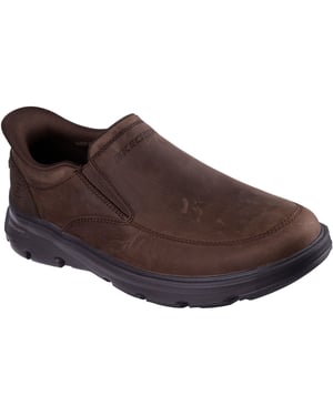 Skechers Arch Fit Garza Umar Leer Heren Cocoa Instappers
