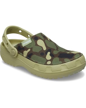 Crocs Classic Crafted Camo Textielmix Heren Tac Green Klompen