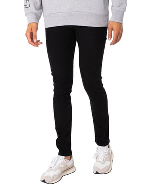 Jack & Jones Liam Originele 773 Skinnyjeans, Zwart
