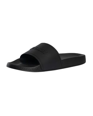 Superdry Premium Grafische Zwembadsliders, Zwart