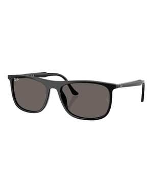 Ray-Ban RB2216 Rechthoekige Zonnebril, Zwart