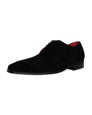 Jeffery West Scheurvaste Suède Brogueschoenen, Zwart