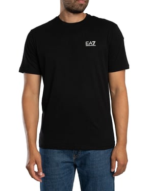EA7 T-Shirt Met Grafische Print Op De Achterkant, Zwart