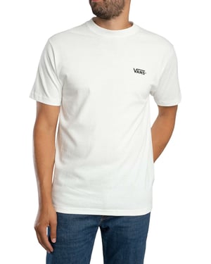 Vans Nieuw T-Shirt Met Print Op De Linkerborst, Wit