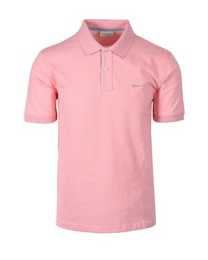 Gant Polo SS Regular Fit Contrast Pique Rugger Polo Roze