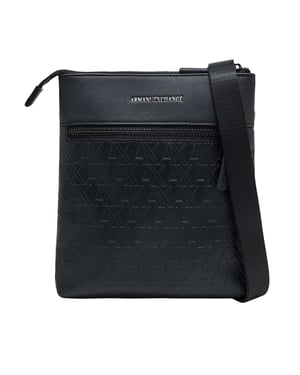 Armani Exchange Platte Schoudertas/Messengerbag, Zwart