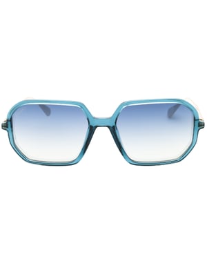 Max &amp; Co Zonnebril Met Glanzend Turquoise Montuur En Blauwe Kleurovergang