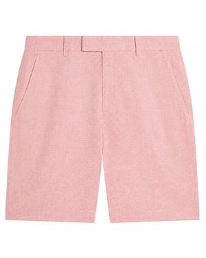 Ted Baker Kenleys Stretch Linen Lichtroze Korte Broek