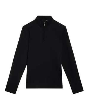 Ted Baker Crabtre Branded Honeycomb Trim Navy Quarter Zip