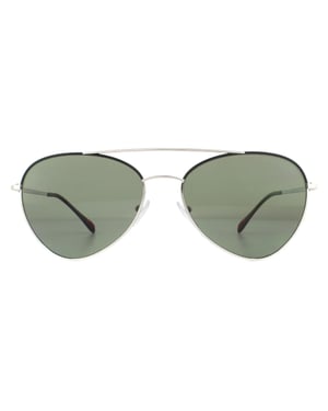 Prada Sport Zonnebril 50SS GAQ5X1 Zilver Zwart Groen Gepolariseerd