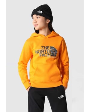The North Face Kids Drew Peak Overhead Hoodie in Oranje