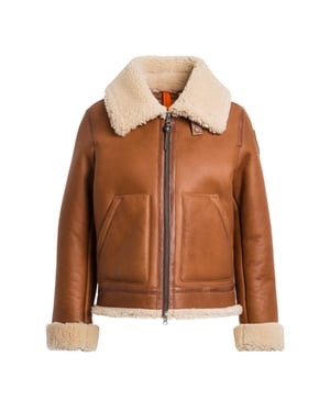 Parajumpers Gialean Special Cognac Brown Leren Jas