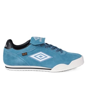Umbro 5V5 Suède Blauw Mirage/Wit Zand/Zwarte Sneakers