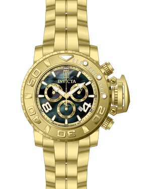 Invicta Jason Taylor 51318 Herenhorloge - Quartz Uurwerk - Roestvrij Staal met Parel Wijzerplaat - 58 mm