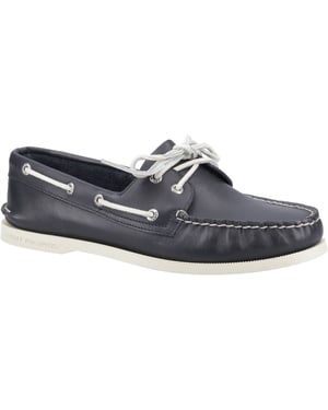 Sperry Authentieke 2 Oog Leer Heren Marineblauwe Bootschoenen