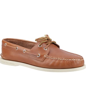 Sperry Authentieke 2 Oog Leer Heren Tan Bootsschoenen