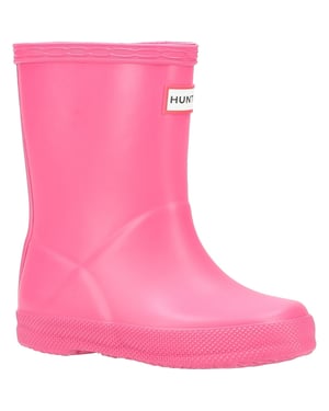 Hunter Kids First (Matte) Rubber Kinder Wellingtonlaarzen Felroze