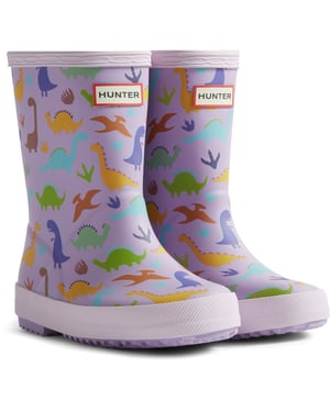 Hunter Kinderen Dinosaurus Rubber Kinderpaarse Dinosaurus Wellies