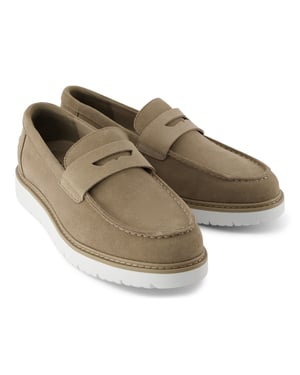 TOMS Navi TRVL LITE Havana Leren Dune Instappers voor Mannen